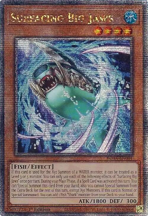 Surfacing Big Jaws (Quarter Century Secret Rare) [ROTA-EN001] Quarter Century Secret Rare | Black Swamp Games