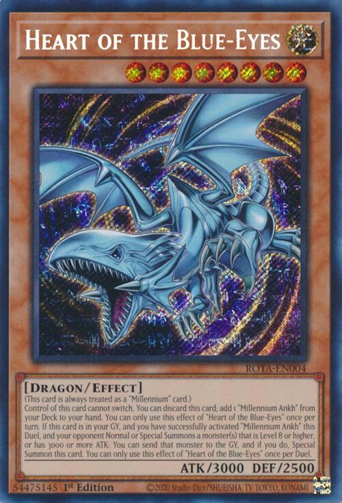 Heart of the Blue-Eyes [ROTA-EN004] Secret Rare | Black Swamp Games