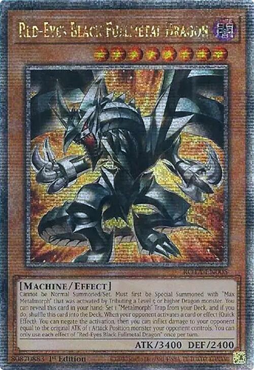 Red-Eyes Black Fullmetal Dragon (Quarter Century Secret Rare) [ROTA-EN005] Quarter Century Secret Rare | Black Swamp Games