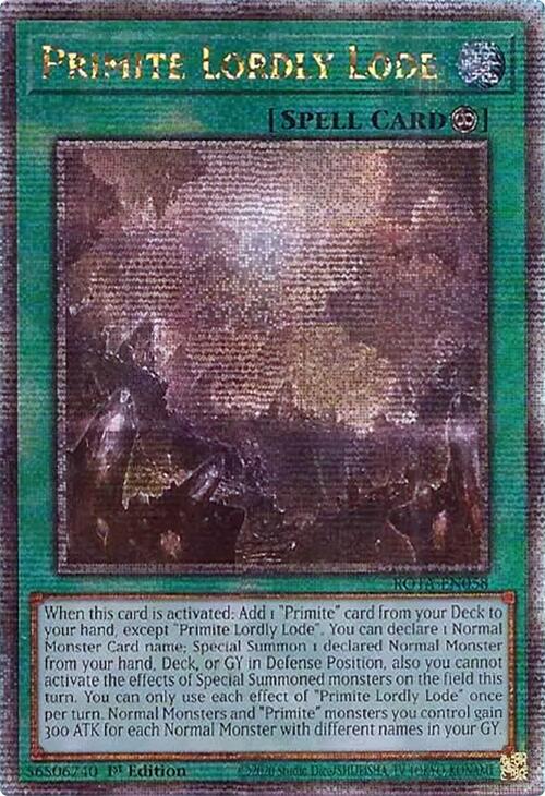 Primite Lordly Lode (Quarter Century Secret Rare) [ROTA-EN058] Quarter Century Secret Rare | Black Swamp Games