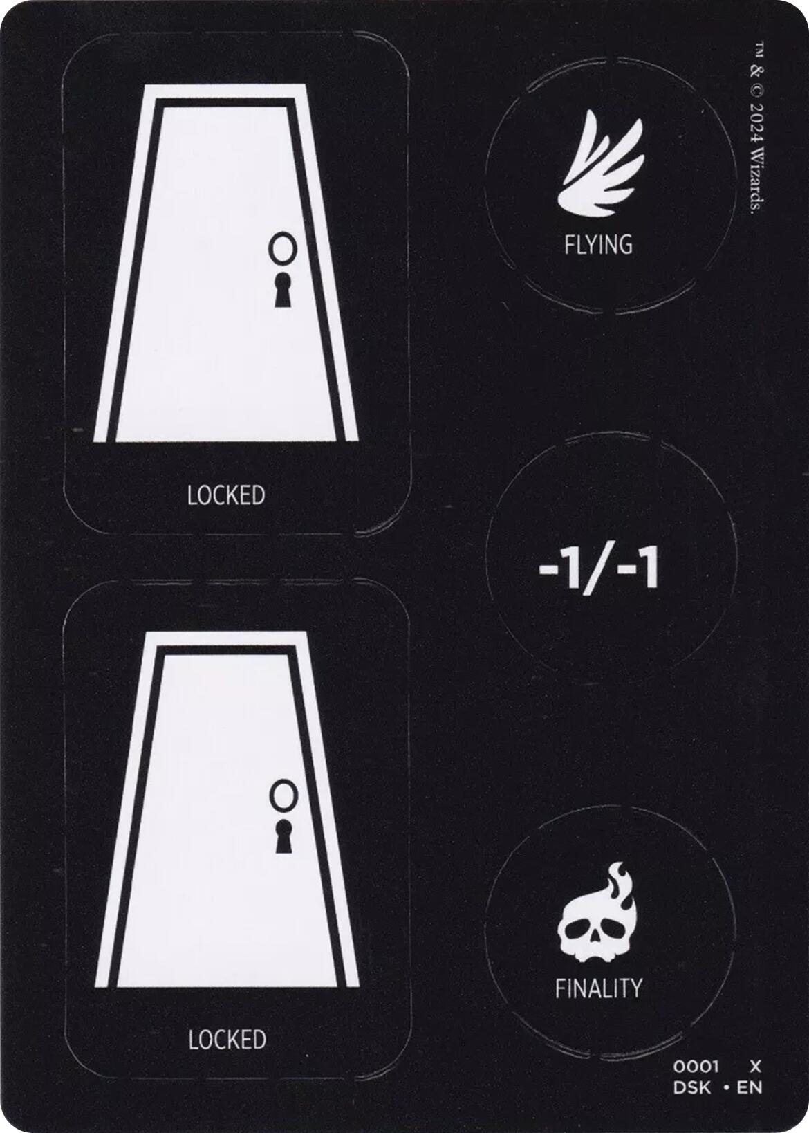 Punch Card Token (1 // 2) [Duskmourn: House of Horror Tokens] | Black Swamp Games