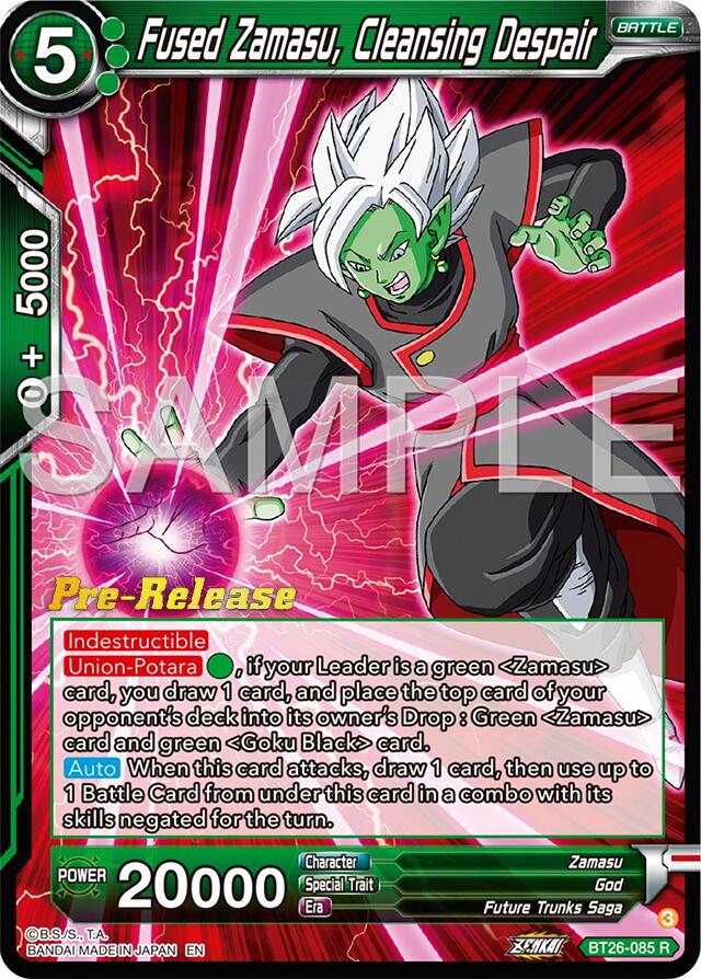 Fused Zamasu, Cleansing Despair (BT26-085) [Ultimate Advent Prerelease Promos] | Black Swamp Games