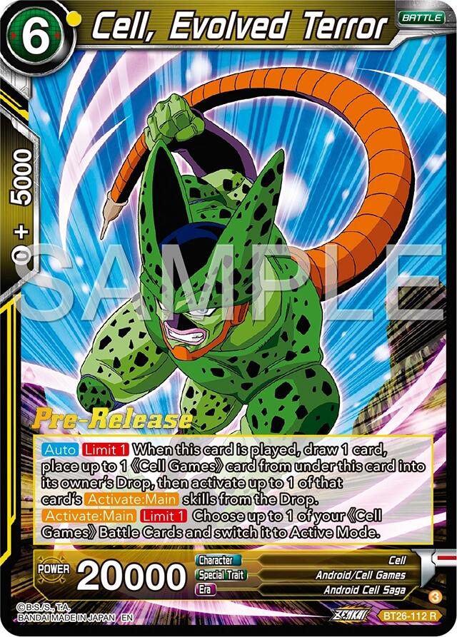 Cell, Evolved Terror (BT26-112) [Ultimate Advent Prerelease Promos] | Black Swamp Games