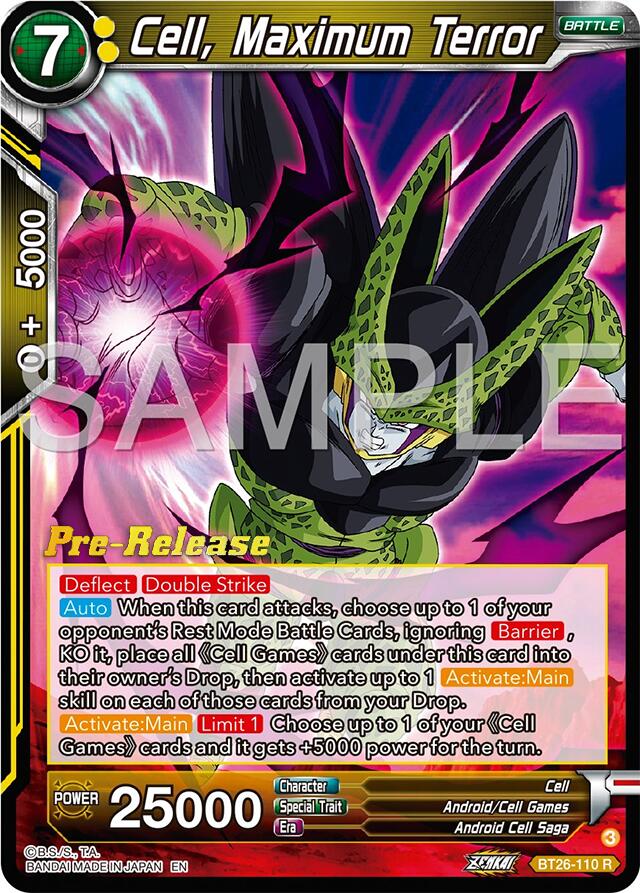 Cell, Maximum Terror (BT26-110) [Ultimate Advent Prerelease Promos] | Black Swamp Games