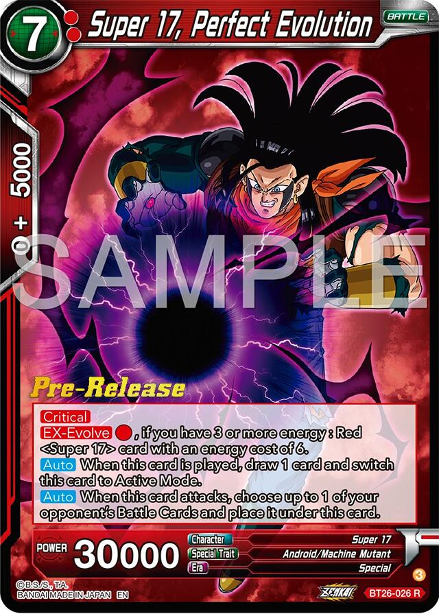 Super 17, Perfect Evolution (BT26-026) [Ultimate Advent Prerelease Promos] | Black Swamp Games