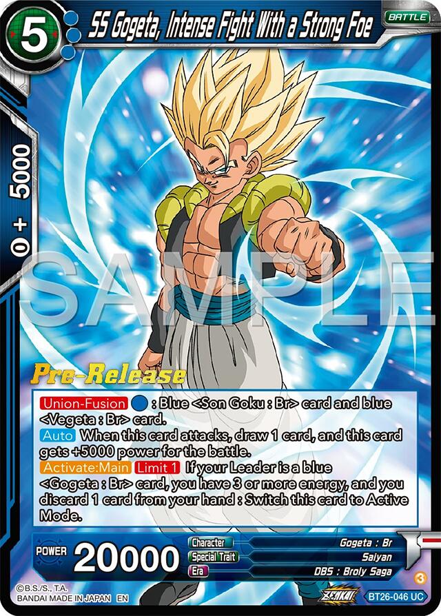 SS Gogeta, Intense Fight With a Strong Foe (BT26-046) [Ultimate Advent Prerelease Promos] | Black Swamp Games