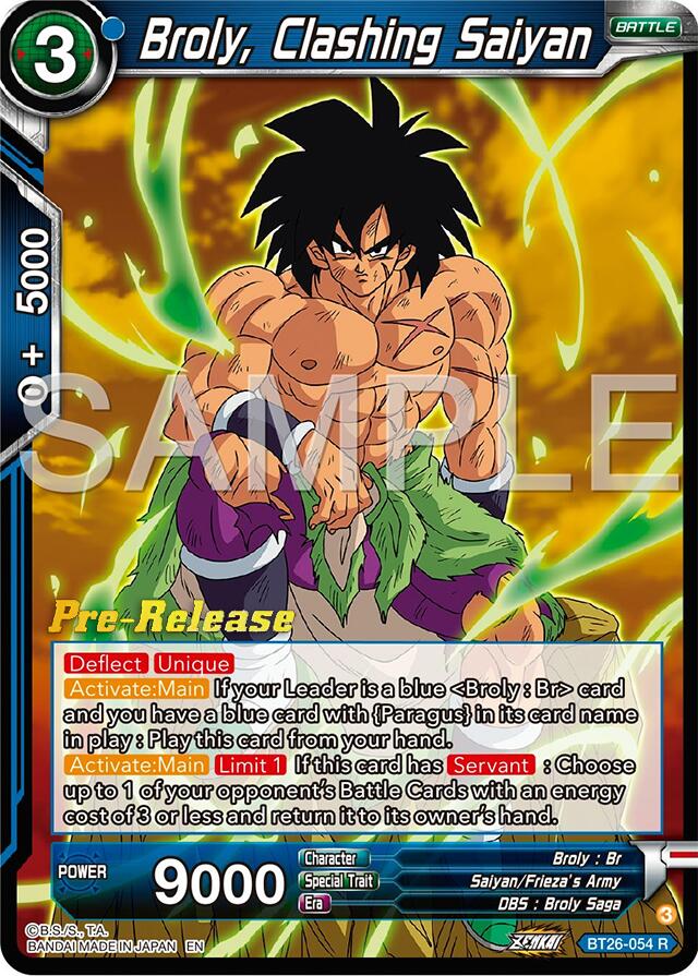 Broly, Clashing Saiyan (BT26-054) [Ultimate Advent Prerelease Promos] | Black Swamp Games