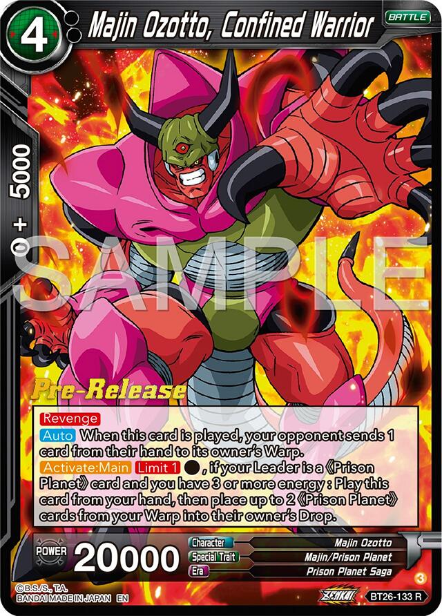 Majin Ozotto, Confined Warrior (BT26-133) [Ultimate Advent Prerelease Promos] | Black Swamp Games