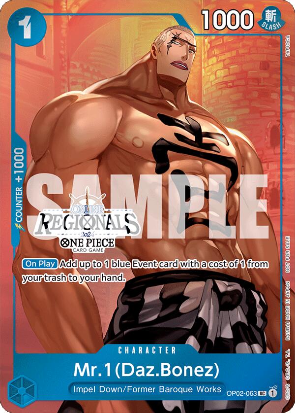 Mr.1 (Daz.Bonez) (Online Regional 2024 Vol. 3) [One Piece Promotion Cards] | Black Swamp Games