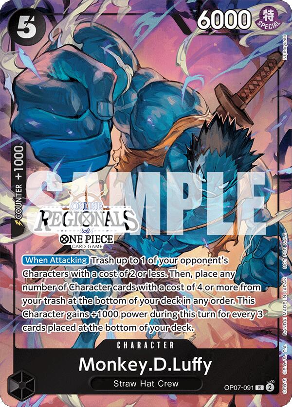 Monkey.D.Luffy (Online Regional 2024 Vol. 3) [One Piece Promotion Cards] | Black Swamp Games