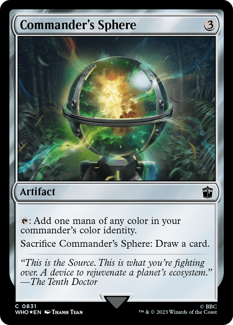 Commander's Sphere (Surge Foil) [Doctor Who] | Black Swamp Games