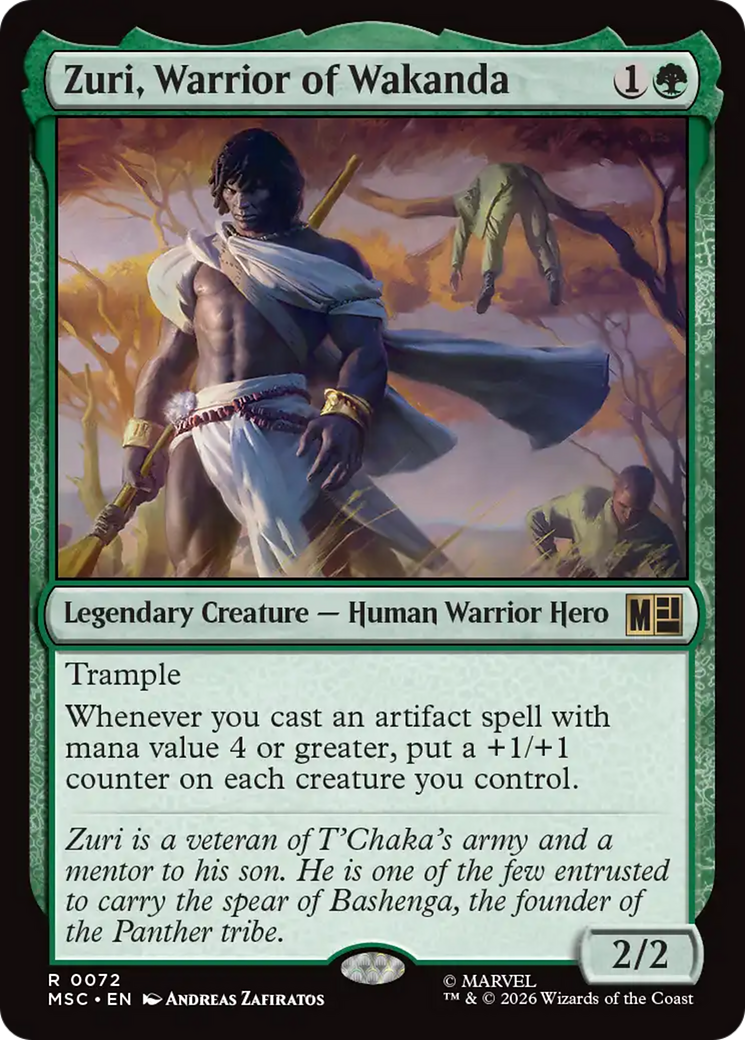 Zuri, Warrior of Wakanda (Surge Foil) [Marvel Super Heroes Commander] | Black Swamp Games