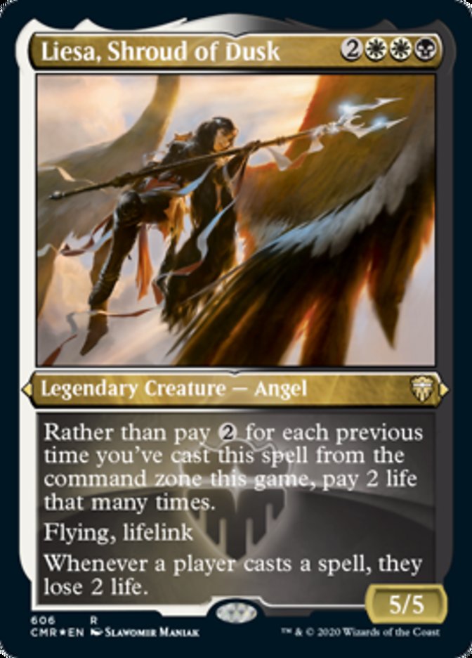 Liesa, Shroud of Dusk (Etched) [Commander Legends] | Black Swamp Games
