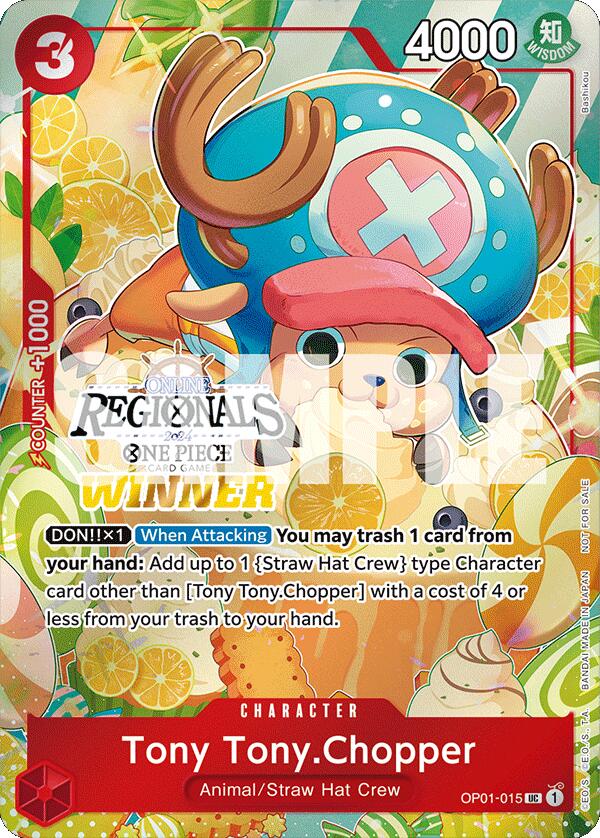 Tony Tony.Chopper (Online Regional 2024 Vol. 3) [Winner] [One Piece Promotion Cards] | Black Swamp Games