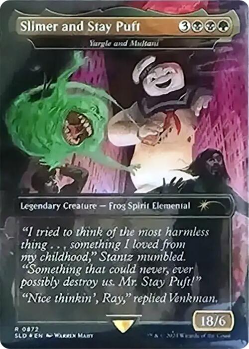Slimer and Stay Puft - Yargle and Multani (Rainbow Foil) [Secret Lair Drop Series] | Black Swamp Games
