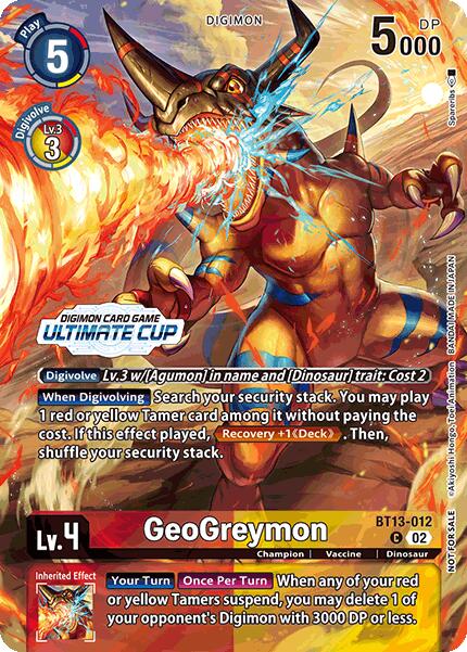 GeoGreymon [BT13-012] (Ultimate Cup 2024) [Versus Royal Knights Booster] | Black Swamp Games