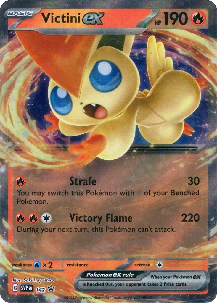 Victini ex (SVP142) [Scarlet & Violet: Black Star Promos] | Black Swamp Games