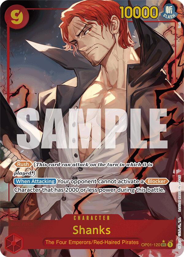 Shanks (OP01-120) (Alternate Art) [Premium Booster -The Best-] | Black Swamp Games