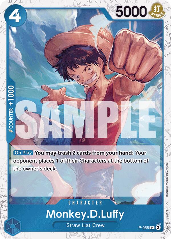 Monkey.D.Luffy (P-055) (Jolly Roger Foil) [Premium Booster -The Best-] | Black Swamp Games