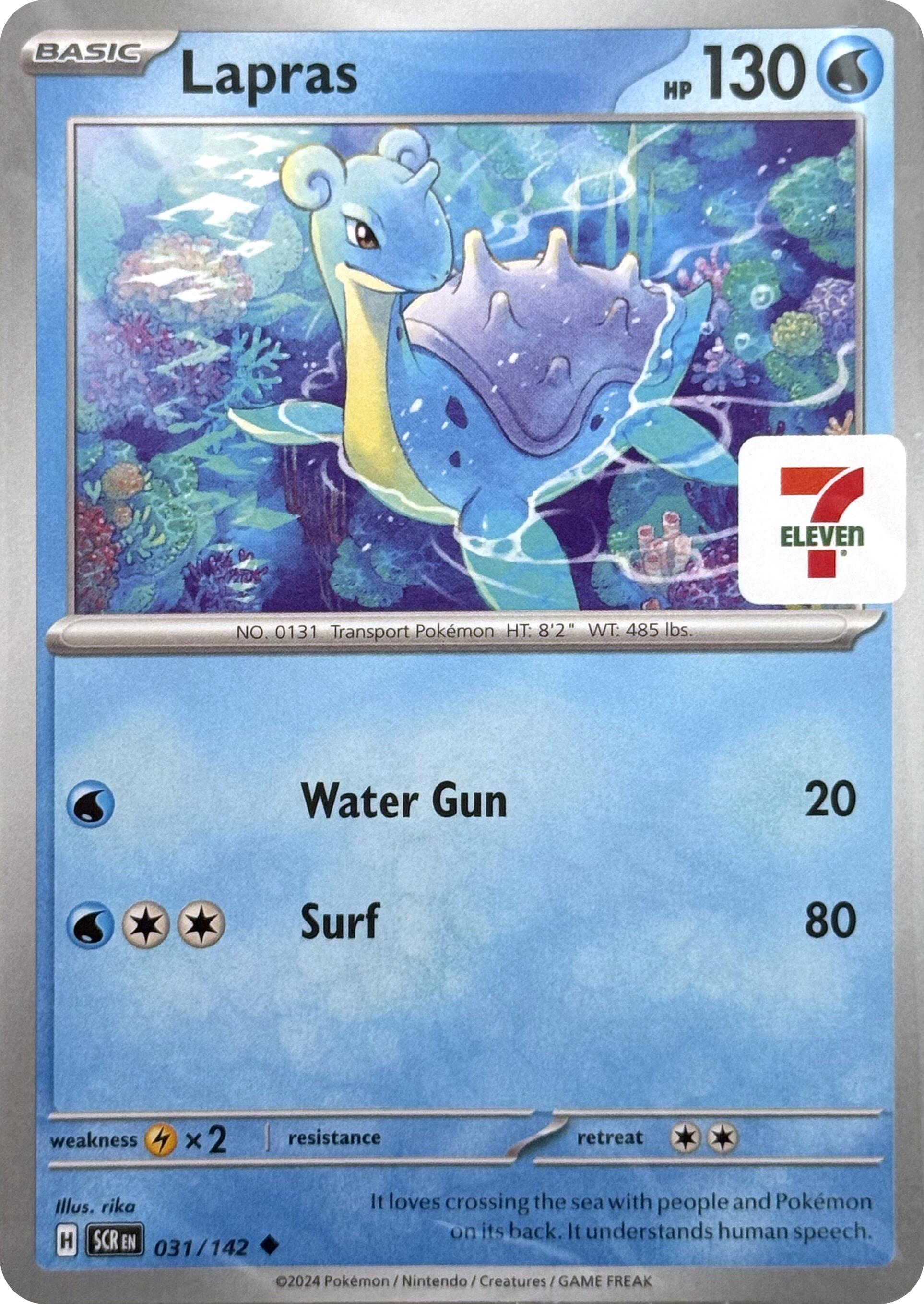 Lapras (031/142) (7-Eleven Promo) [Miscellaneous Cards] | Black Swamp Games