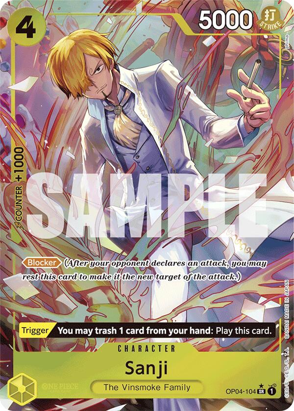 Sanji (OP04-104) (Alternate Art) [Premium Booster -The Best-] | Black Swamp Games