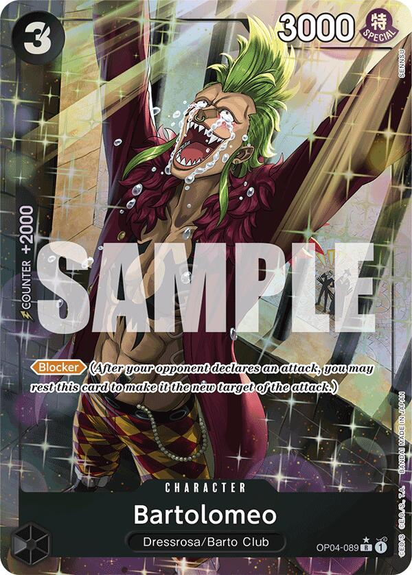 Bartolomeo (OP04-089) (Alternate Art) [Premium Booster -The Best-] | Black Swamp Games