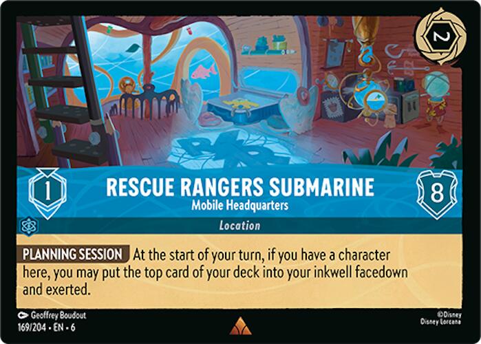 Rescue Rangers Submarine - Mobile Headquarters (169/204) [Azurite Sea] | Black Swamp Games