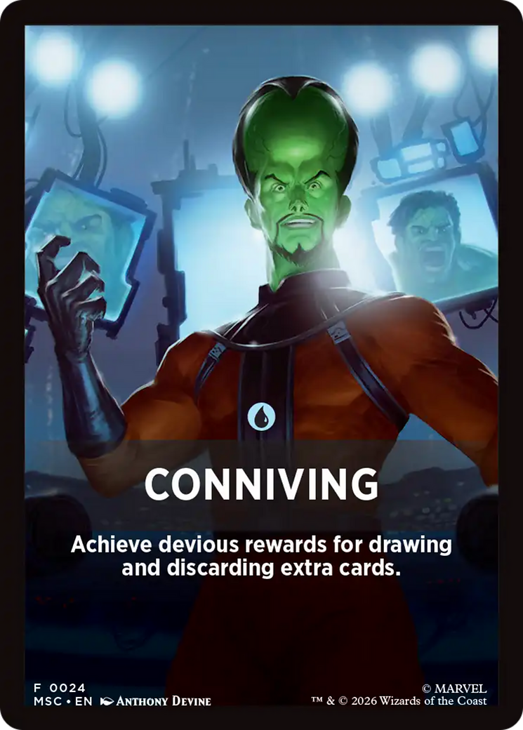 Conniving Theme Card [Marvel Super Heroes Commander] | Black Swamp Games