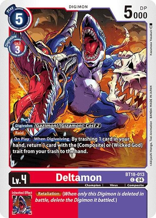 Deltamon [BT18-013] [Release Special Booster 2.0] | Black Swamp Games