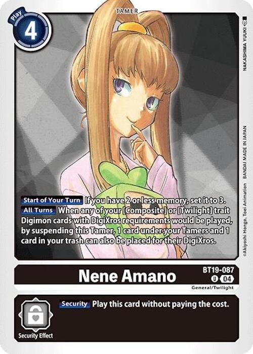 Nene Amano [BT19-087] [Release Special Booster 2.0] | Black Swamp Games