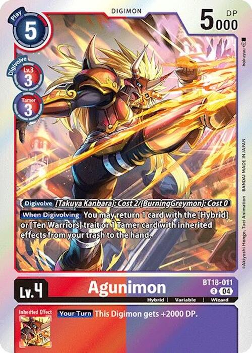 Agunimon [BT18-011] [Release Special Booster 2.0] | Black Swamp Games