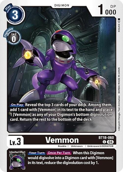 Vemmon [BT18-060] [Release Special Booster 2.0] | Black Swamp Games