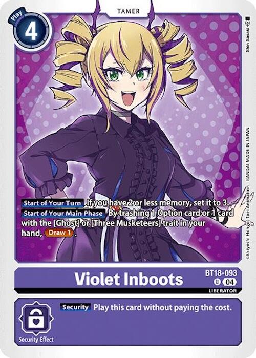 Violet Inboots [BT18-093] [Release Special Booster 2.0] | Black Swamp Games