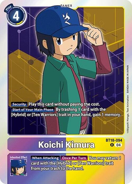 Koichi Kimura [BT18-094] [Release Special Booster 2.0] | Black Swamp Games