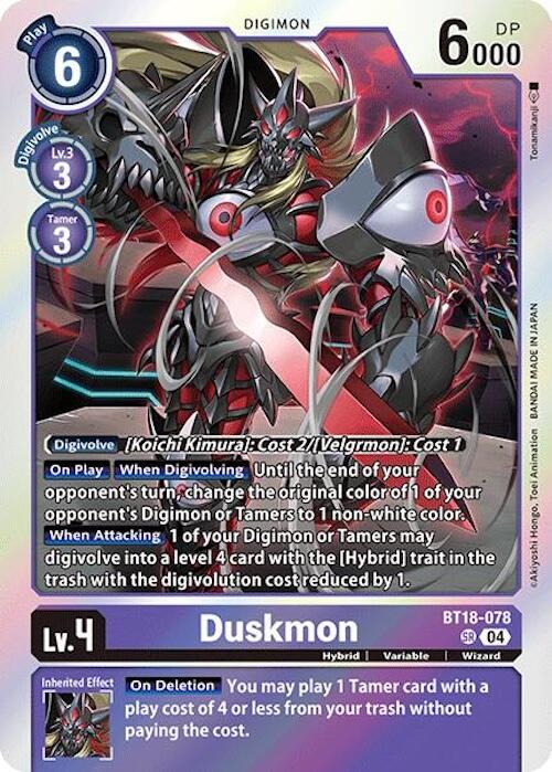 Duskmon [BT18-078] [Release Special Booster 2.0] | Black Swamp Games