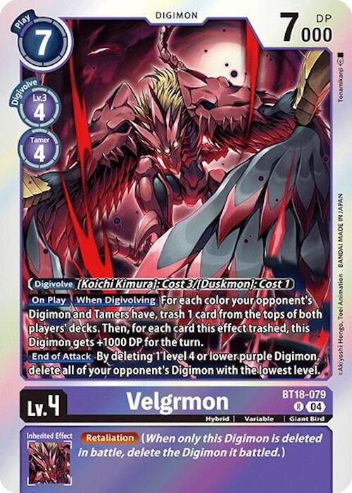 Velgrmon [BT18-079] [Release Special Booster 2.0] | Black Swamp Games