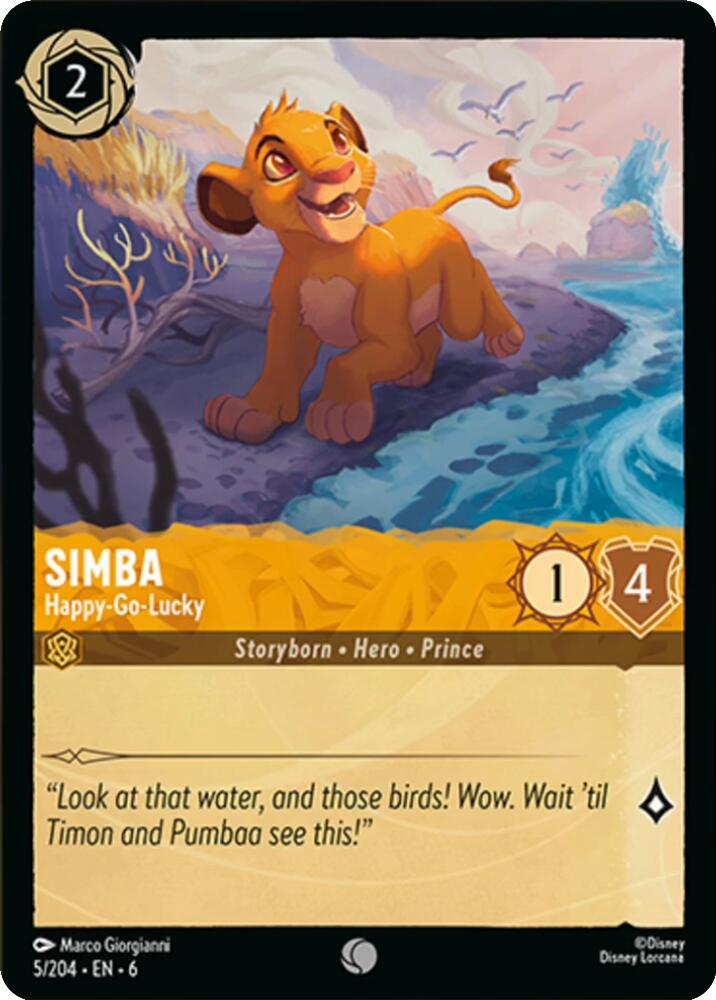 Simba - Happy-Go-Lucky (5/204) [Azurite Sea] | Black Swamp Games