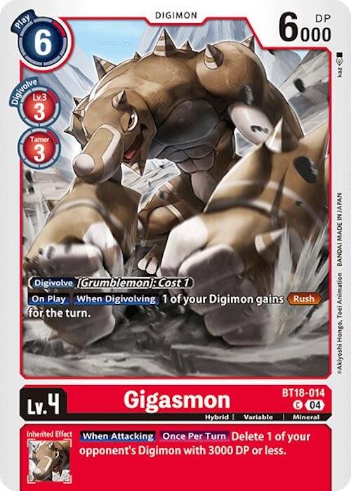 Gigasmon [BT18-014] [Release Special Booster 2.0] | Black Swamp Games