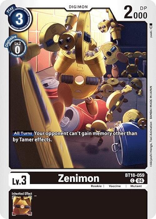 Zenimon [BT18-059] [Release Special Booster 2.0] | Black Swamp Games