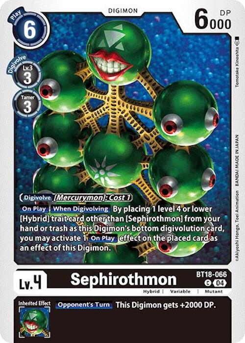 Sephiromon [BT18-066] [Release Special Booster Ver.2.0] | Black Swamp Games