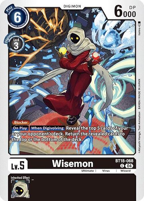 Wisemon [BT18-068] [Release Special Booster 2.0] | Black Swamp Games