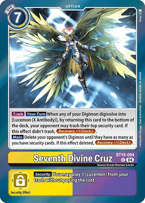 Seventh Divine Cruz [BT19-094] [Release Special Booster 2.0] | Black Swamp Games