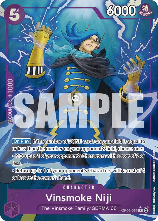 Vinsmoke Niji (OP06-065) (Full Art) [Premium Booster -The Best-] | Black Swamp Games