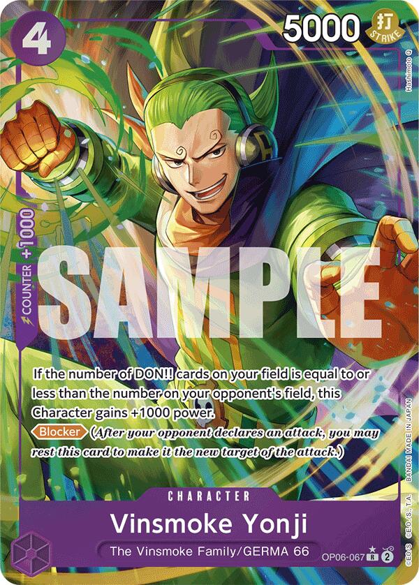 Vinsmoke Yonji (OP06-067) (Alternate Art) [Premium Booster -The Best-] | Black Swamp Games