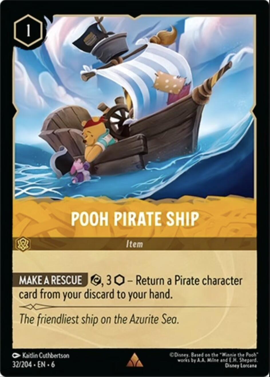 Pooh Pirate Ship (32/204) [Azurite Sea] | Black Swamp Games