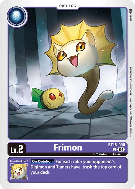 Frimon [BT18-006] [Release Special Booster 2.0] | Black Swamp Games