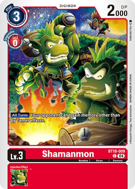 Shamanmon [BT18-009] [Release Special Booster 2.0] | Black Swamp Games