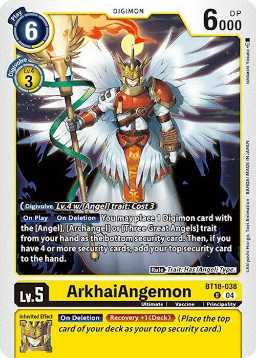 ArkhaiAngemon [BT18-038] [Release Special Booster 2.0] | Black Swamp Games