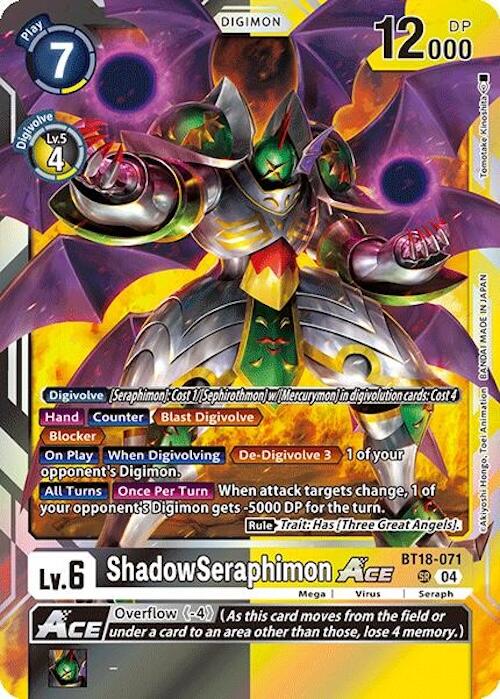 ShadowSeraphimon ACE [BT18-071] [Release Special Booster 2.0] | Black Swamp Games