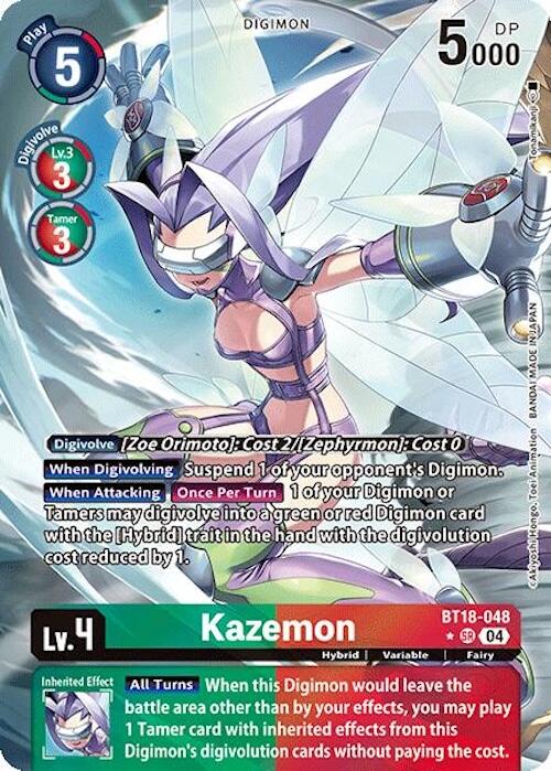 Kazemon [BT18-048] (Alternate Art) [Release Special Booster 2.0] | Black Swamp Games